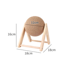 Cat Scratch Ball Cat Toy, Wooden