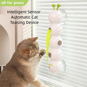 BABEECATS Caterpillar Automatic Cat Teaser Toy ，Inductive Start-Stop, Rechargeable Model