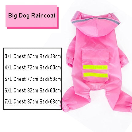 Dog Raincoat， Jumpsuit， Pet Cloak， Waterproof Jacket