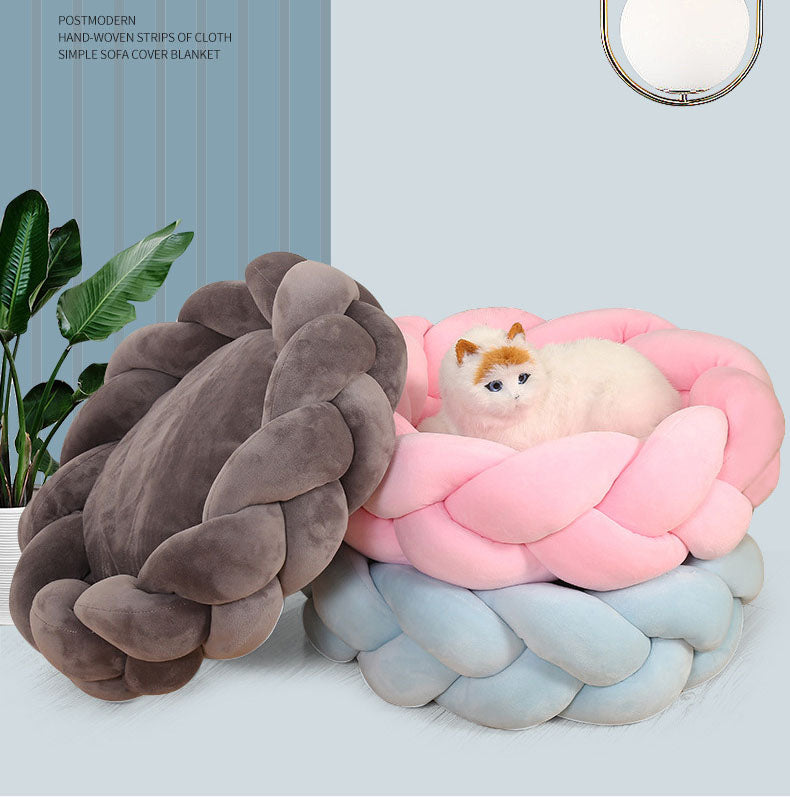 BABEECATS Chinese Doughnut Shape Warm Pet Nest