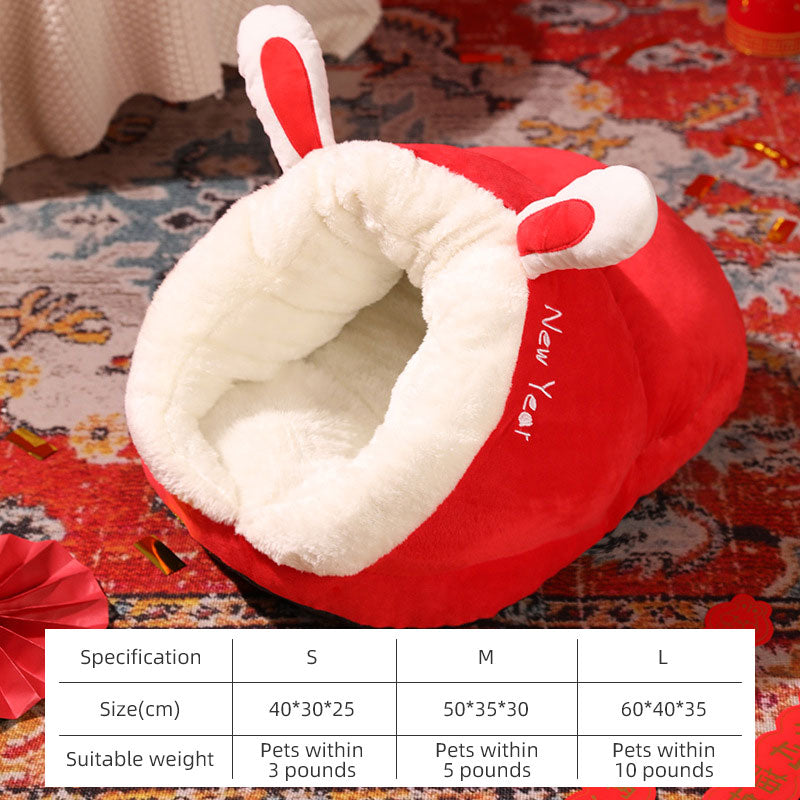 Slipper Cat Nest , Warm Plush Thickened