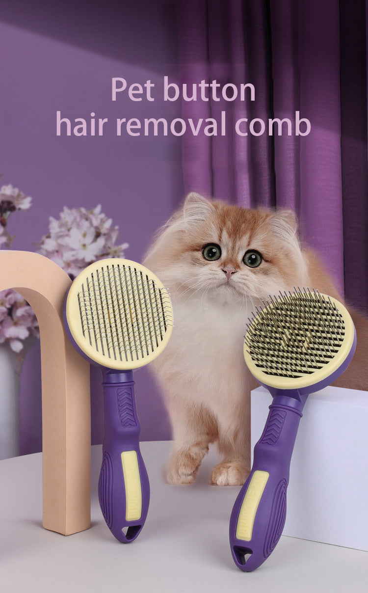 BABEECATS Pet Comb Automatic Hair Removal Comb