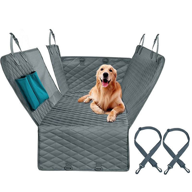 Car Rear Back Seat Mat ，Hammock，With Zipper And Pockets