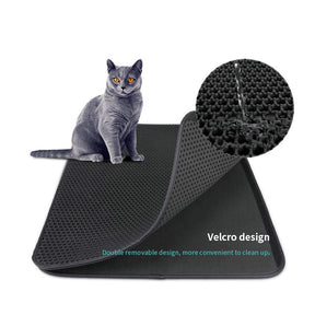 Double Layer EVA Pet Cat Litter Pad ,Sand Basin Filter