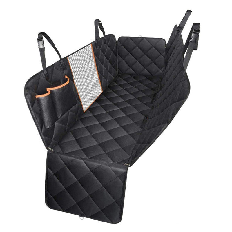 Car Rear Back Seat Mat ，Hammock，With Zipper And Pockets