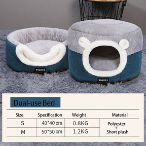 HOOPET Cat Bed House， Soft Plush