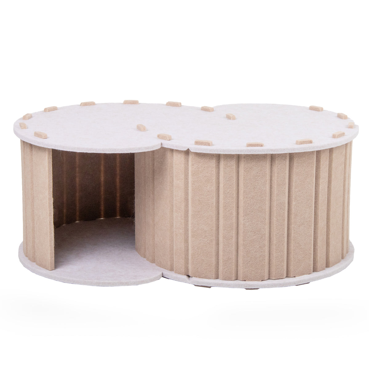 BABEECATS  “CC"Felt Cat House，”S“ Tunnel,Portable&Detachable,Scratching & Sleeping
