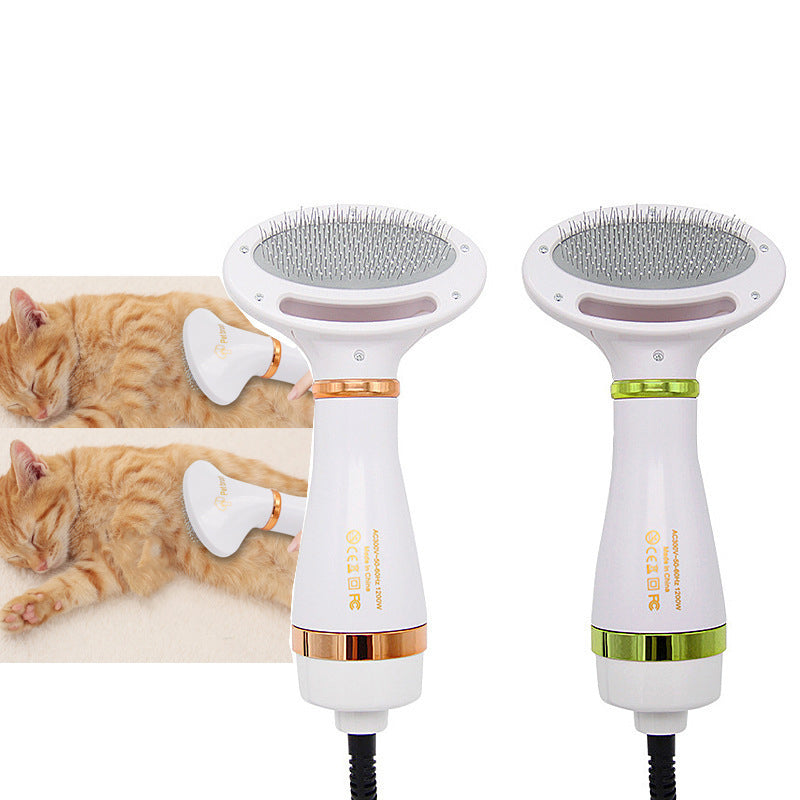 Two-In-One Pet Hot Air Comb,  Hair Dryer Pet Brush Comb