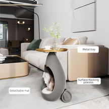 BABEECATS Artistic Cat Bed Side Table