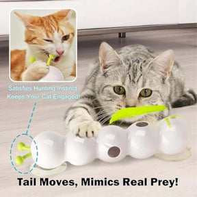 BABEECATS Caterpillar Automatic Cat Teaser Toy ，Inductive Start-Stop, Rechargeable Model