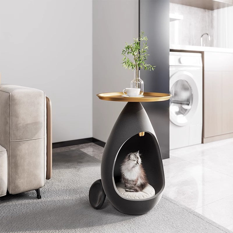 BABEECATS Artistic Cat Bed Side Table