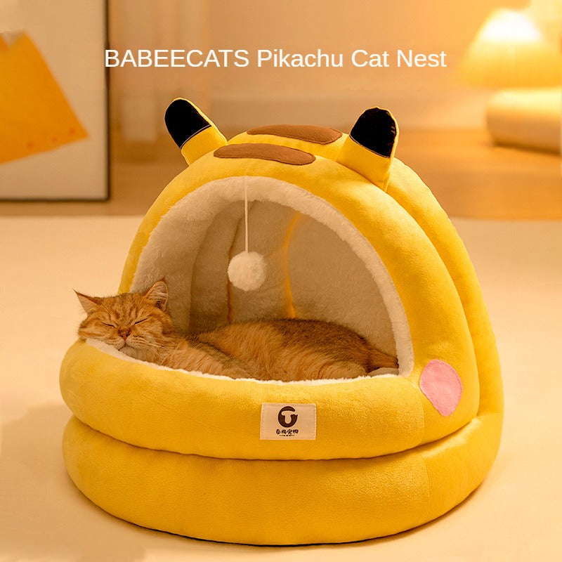 BABEECATS Pikachu Cat Nest