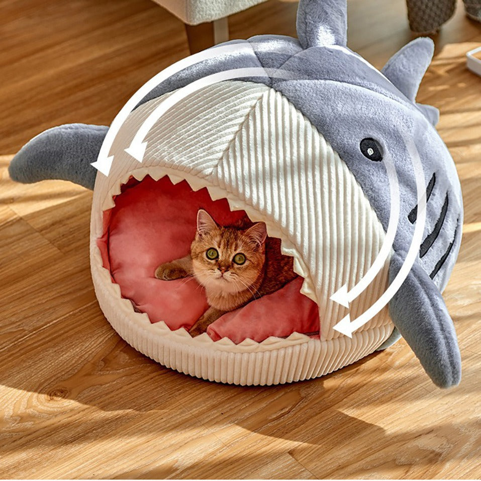 BABEECATS Big Mouth Shark Pet Nest