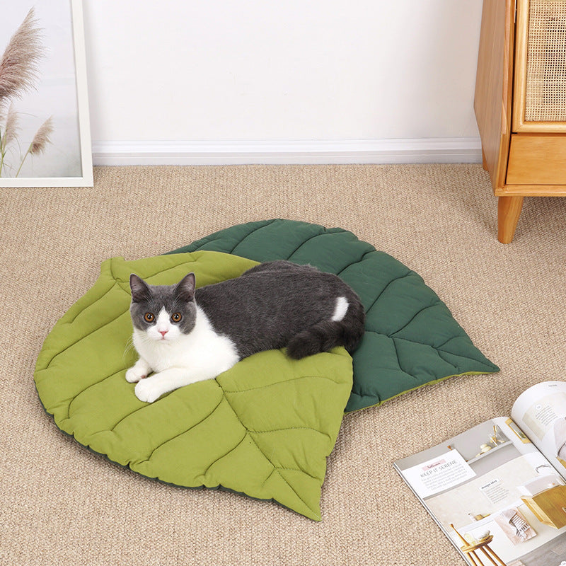 BABEECATS Leaf Cat Mat For Sleeping