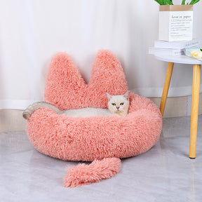 BABEECATS Cat-Ears-Shape Plush Cat Nest