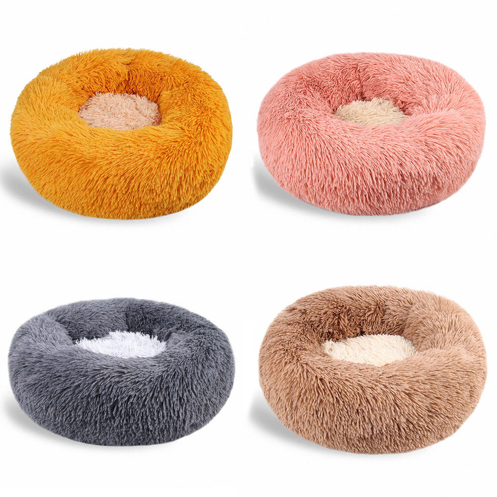 BABEECATS Donut Shape Plush Warm Cat Nest