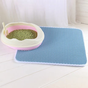 Double Layer EVA Pet Cat Litter Pad ,Sand Basin Filter