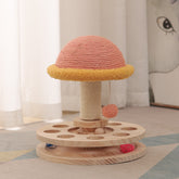 BABEECATS Solid Wood Turntable Cat Toy