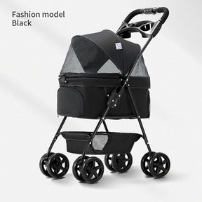 BABEECATS Pet Summer Cat Cart Light Dog Folding Pet Cart