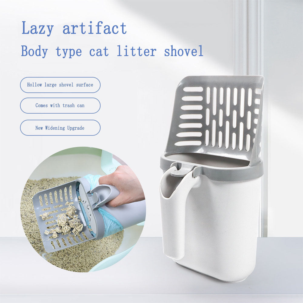 Integrated Cat Litter Shovel Set Bin Bag