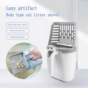 BABEECATS Integrated Cat Litter Shovel Set Bin Bag