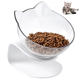 Petacc Anti-Slip Cat Bowl Tilted Feeder with Slope Base Suitable