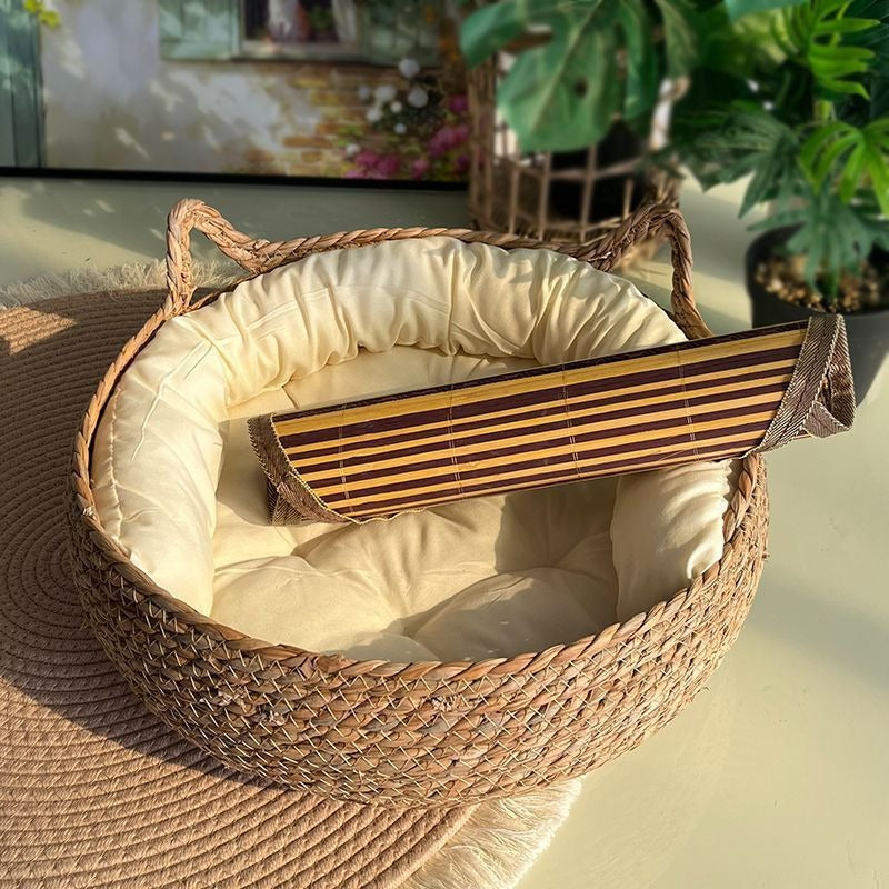 BABEECATS Four Seasons Universal Rattan Cat Nest