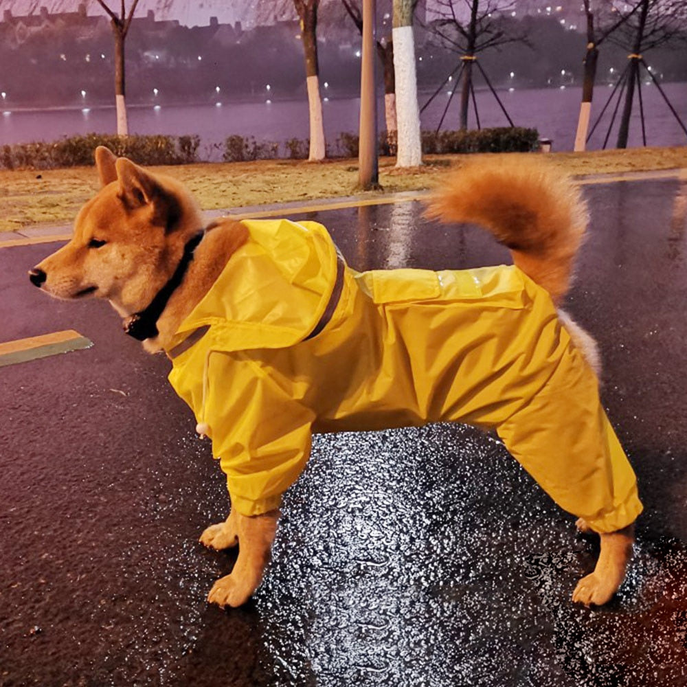 Dog Raincoat， Jumpsuit， Pet Cloak， Waterproof Jacket