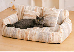 BABEECATS Nordic Fluffy Extra Large Cozy Dog & Cat Sofa Bed