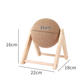 Cat Scratch Ball Cat Toy, Wooden