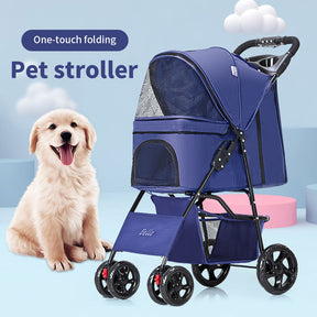 BABEECATS Pet Summer Cat Cart Light Dog Folding Pet Cart