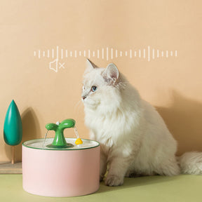 BABEECATS Green-Buds Cat Electric Ceramic Water Dispenser