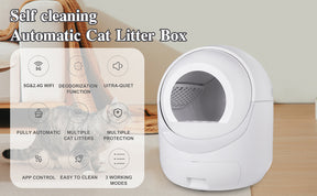 Intelligent Cat LitterBox, Automatically Eliminates Odors, App Control