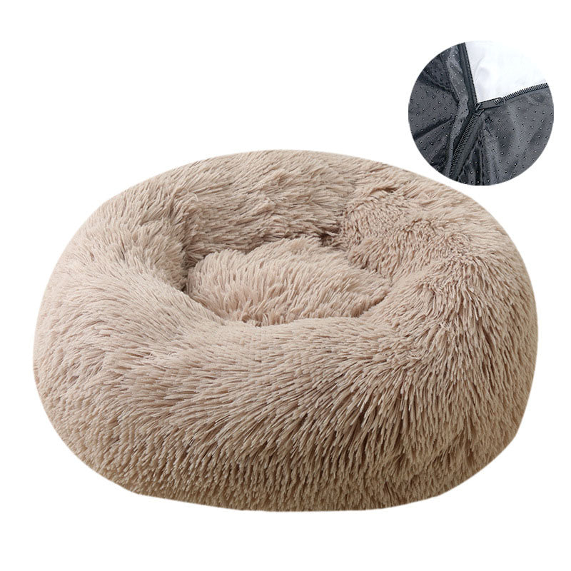 BABEECATS  Round Plush  Cat Bed,  Dog Ced