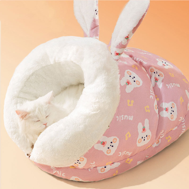 BABEECATS Rabbit Slippers Soft Cat and Dog Bed