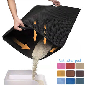 Double Layer EVA Pet Cat Litter Pad ,Sand Basin Filter