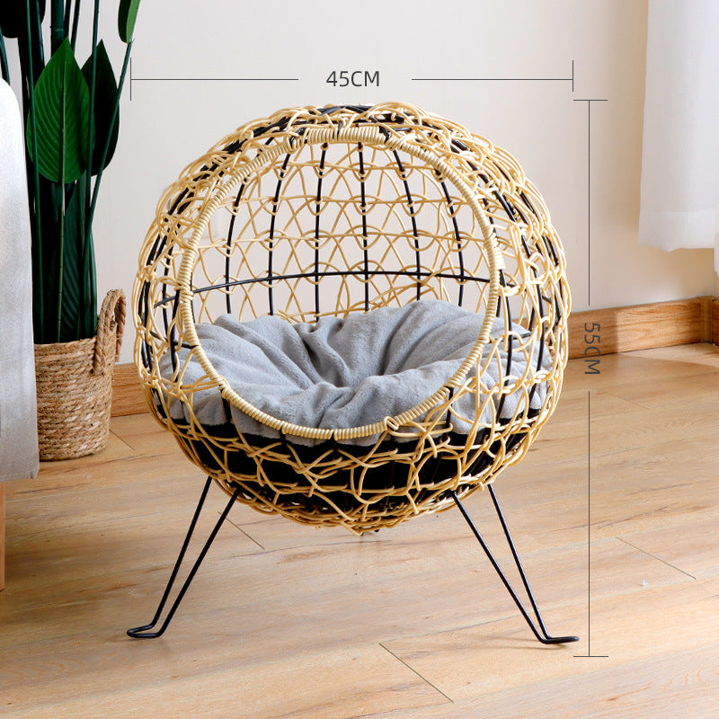 BABEECATS Rattan Planet Cat Nest