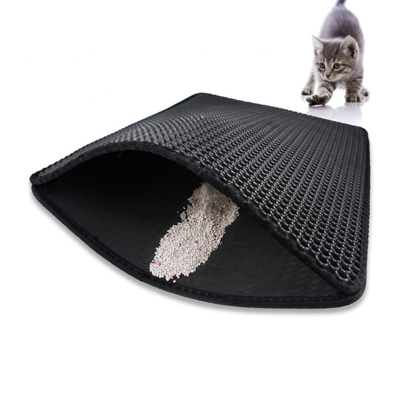 Double Layer EVA Pet Cat Litter Pad ,Sand Basin Filter