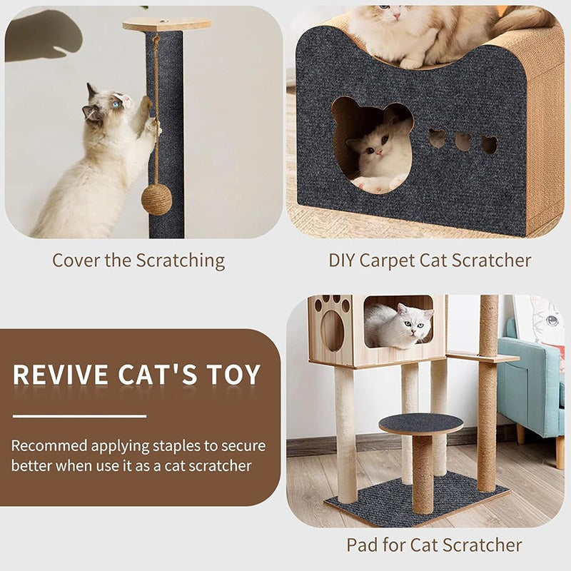 BABEECATS Anti Cat Scratch Sofa Protection Trimmable Self-adhesive Carpet