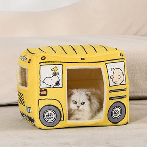 BABEECATS Cute Bus Shaped Foldable Cat Nest