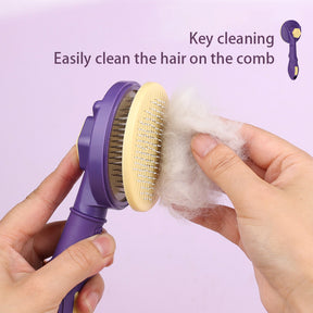 BABEECATS Pet Comb Automatic Hair Removal Comb