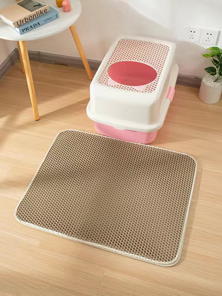 Double Layer EVA Pet Cat Litter Pad ,Sand Basin Filter