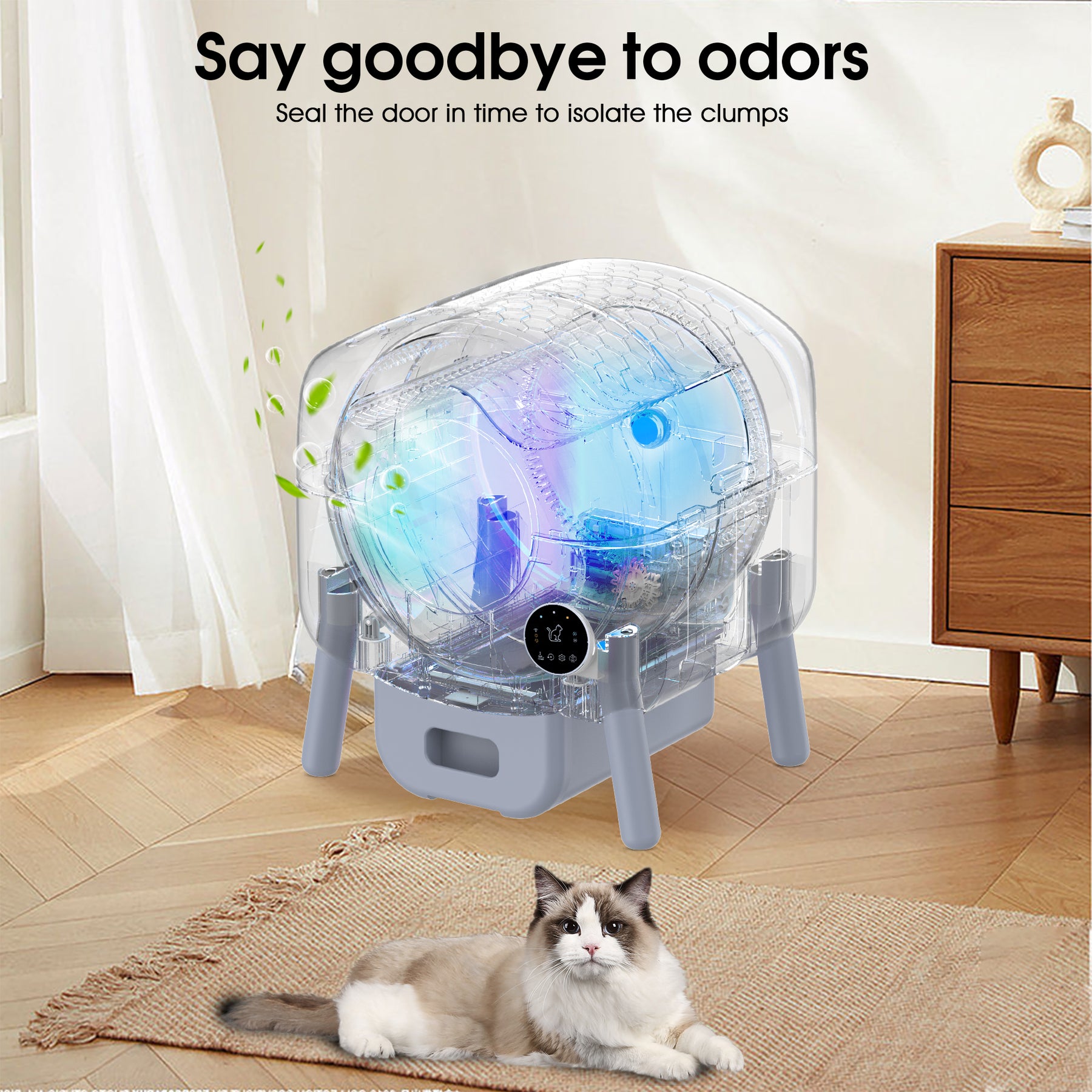 4-Legged Shape Automatic Cat Litter Box