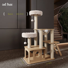 BABEECATS Log-style Sisal Column Cat Tree