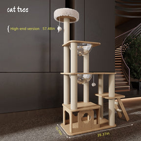 BABEECATS Log-style Sisal Column Cat Tree