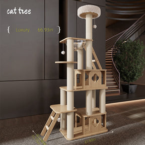 BABEECATS Log-style Sisal Column Cat Tree