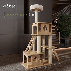 BABEECATS Log-style Sisal Column Cat Tree