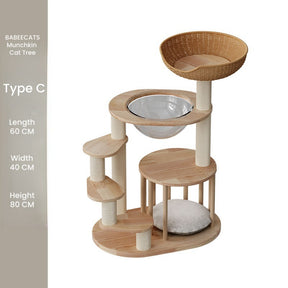 BABEECATS Luxury Cat Tree For Munchkin/Kitten