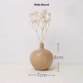 Solid wood vase，wooden craft, home decoration wood product