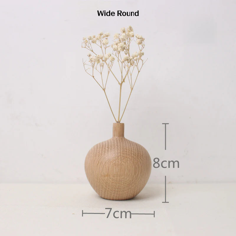 Solid wood vase，wooden craft, home decoration wood product